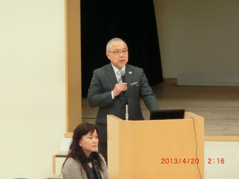 総会にてご挨拶いただいた富野晃北海道歯科医師会会長